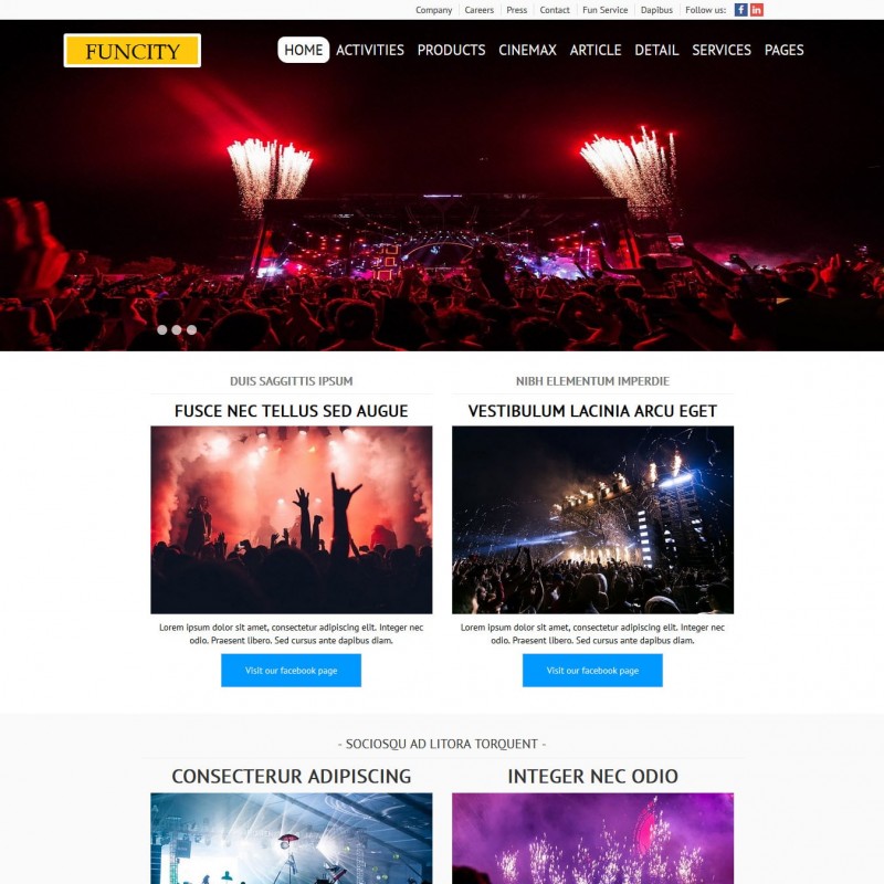 dich vu thiet ke website giai tri Website cần có mô tả những dịch vụ của doanh nghiệp